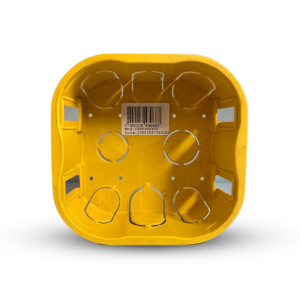 Caixa de Passagem para Drywall 4x4 Amarela
