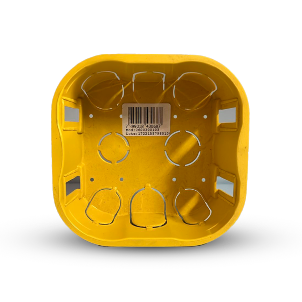 Caixa de Passagem para Drywall 4x4 Amarela